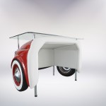 matera scrivania-fiat-500-vernice-rossa-pelle-bianca-palermo-design-arredo-pisticci-matera-basilicata 4